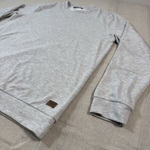 Travis Mathew Pullover Sweatshirt Mens Medium Gray Golf Lightweight Stretch